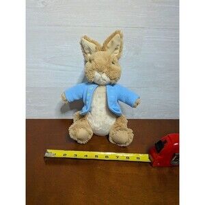 GUND Peter Rabbit Plush Stuffed Animal 9" Beatrix Potter Blue Jacket RARE Toy